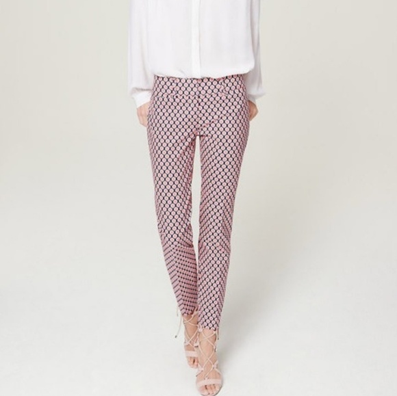 LOFT Pants - LOFT Riviera Cropped Geo Pants